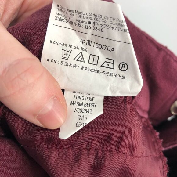 OLD NAVY Long Pixie Pant in Marin Berry Mid Rise - Picture 7 of 8